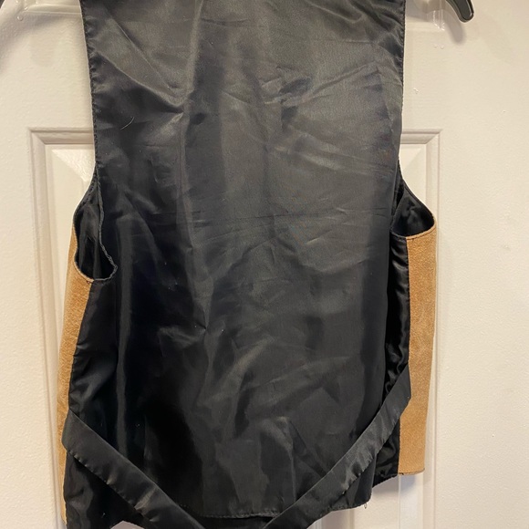 Otello Pelle Vest Women's Brown Tan Leathers Vest Size Medium - Picture 9 of 13